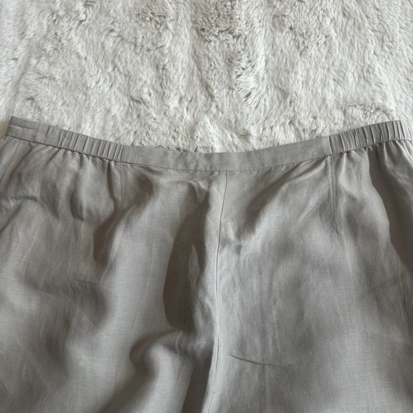 Eileen Fisher Women's Gray Linen Blend Straight Leg Pants Size M - Picture 12 of 12